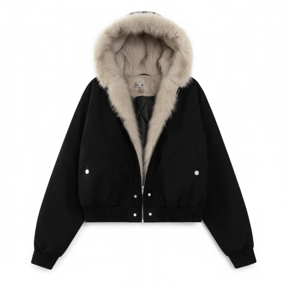Sherpa puffer jacket