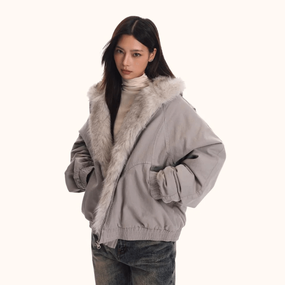 Sherpa puffer jacket