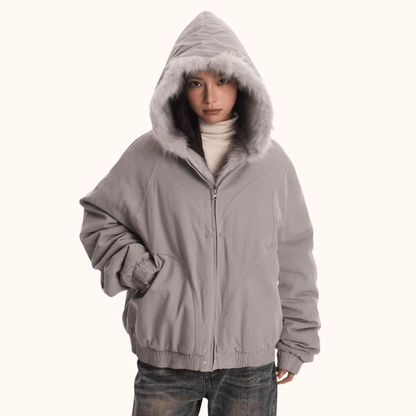 Sherpa puffer jacket