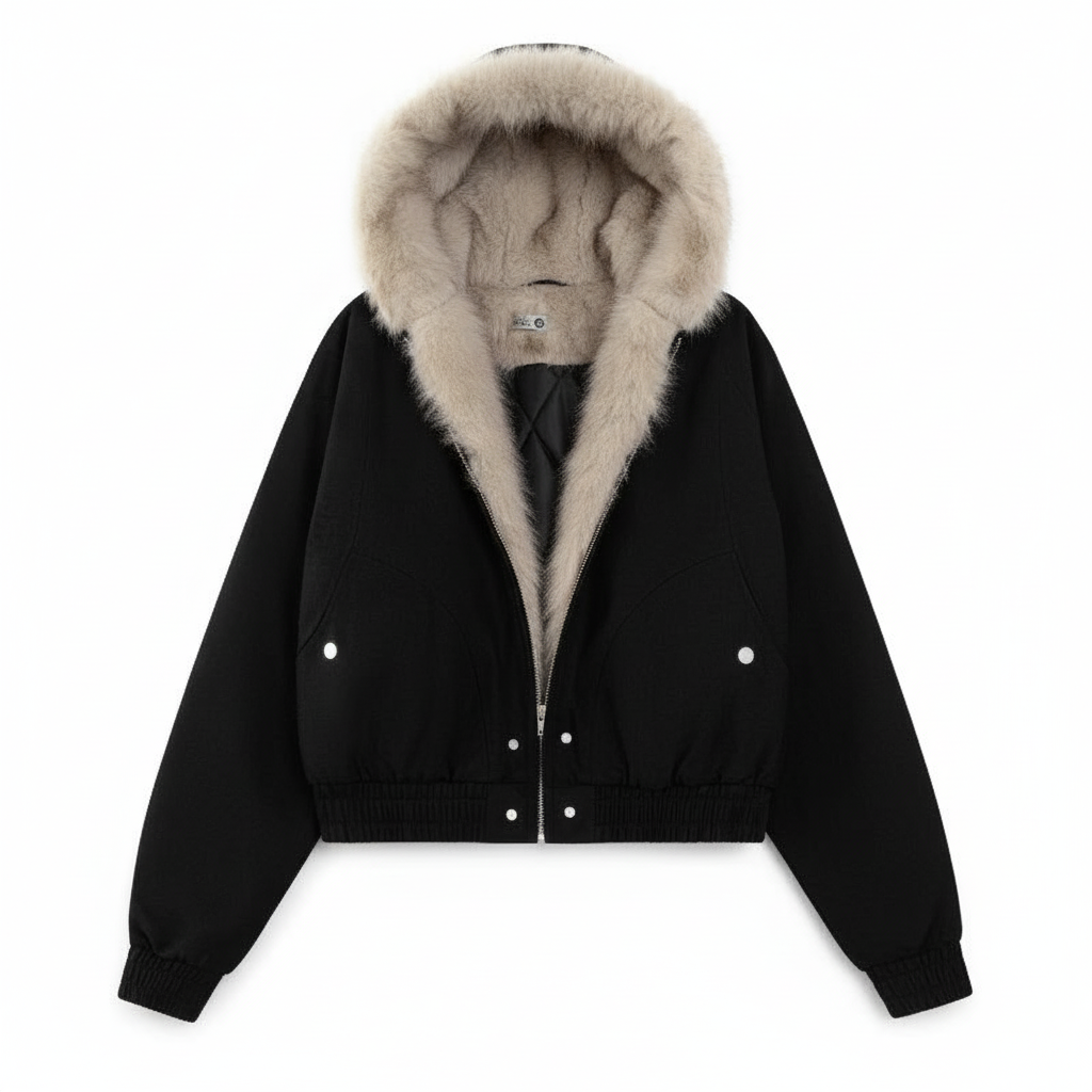 Sherpa puffer jacket