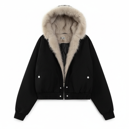 Sherpa puffer jacket