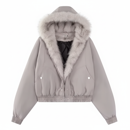 Sherpa puffer jacket